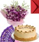 Eggless Butterscotch Cake Orchid Bouquet N Chocolate