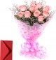 10 Pink Roses Bouquet