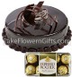 1Kg Chocolate Cake 16 Ferrero Rocher Chocolate Gift