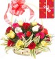 25 Mix Roses Basket