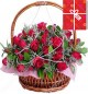35 Red Roses Basket