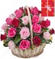 20 Red Roses Basket Gifts