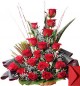 Red Roses Designer Basket