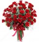 30 red roses in a vase