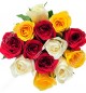 12 fresh mixed roses bouquet 