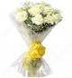 10 white Carnations Bouquets
