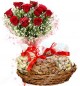  500 Gms Dry Fruits Gift box n Roses Bouquet