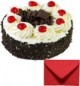 Eggless Half Kg Black Forest with Card