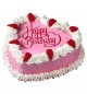 1Kg Heart Shape Strawberry Cake Big