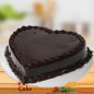 1Kg Chocolate Truffle Heart Shape Cake