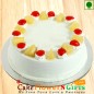 Half kg Eggless Pineapple Cake