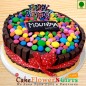 1kg Kit Kat Gems Chocolate Eggless Cake