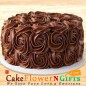 1Kg Eggless Roses Chocolate Cake