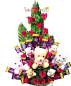 Flower Teddy Chocolate Bouquet