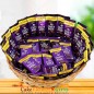 dairy milk chocolates nicely arranged in basket