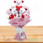 3 teddy bear bouquet