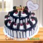2 tier black forest oreo cake 3 kg