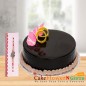 half kg chocolate cake n rakhi
