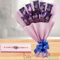 chocolate bouquet and rakhi