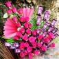 30 red roses 20 dairy milk chocolate bouquet