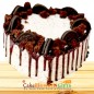 half kg heart shaped oreo cake