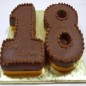 4kg eggless double digit number chocolate cake