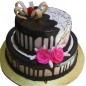 two tier choco vanilla cake 3 kg