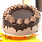 eggless half kg cream drop chocolate choco chip cake
