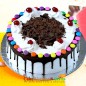 Eggless Half Kg Cadbury Gems Black forest Cake Round Shape