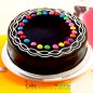 half kg gems chocolate truffle cake