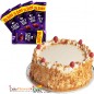 Half Kg Butterscotch Cake n Chocolate Starter