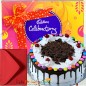 Black forest Cake n Cadbury Celebrations Gift Pack n Card