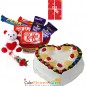 half kg Pineapple Cake Chocolate Teddy For Any Occasion