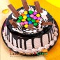half kg chocolate overload kitkat gems drip cake