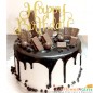 1kg decorate kitkat choco chips cake