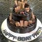 3kg 2 tier oreo drip dairy milk chocolate cake