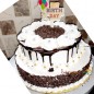 2kg 2 tier step black forest cake round shape