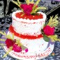 3 kg 2 tier red velvet cake