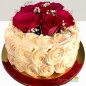 half kg rose vanilla design cake 3