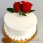 1kg eggless vanilla cake roses cake