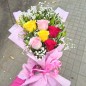  mixed roses rose bouquet
