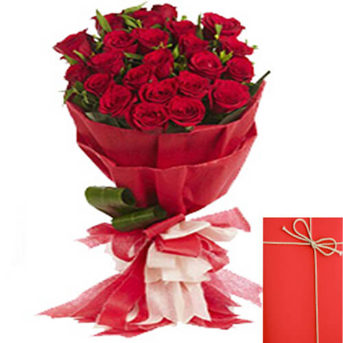 Designer Bouquet of Red Roses