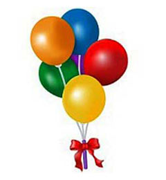 send Small Pack Air Filled Balloons delivery
