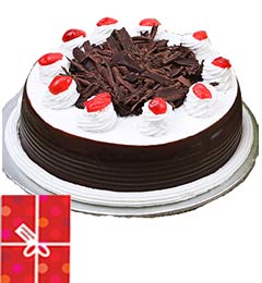2Kg Black Forest Cake n Greeting Card