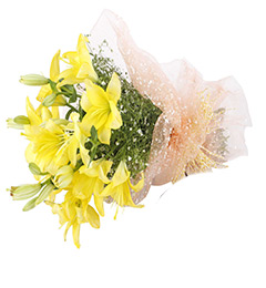 send 4 Lilies Bouquets delivery