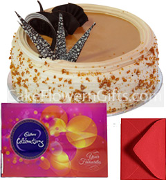 send 1Kg Butterscotch Cadbury Celebration Gift Box delivery
