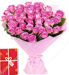send 45 Mix Roses Bouquet delivery
