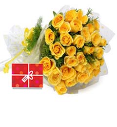 send 50 Yellow Roses Bouquet delivery