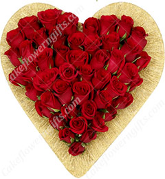 send Exclusive Designer Heart Shape Arrangement delivery