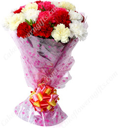 send Designer Mix Carnation Flower Bouquet delivery